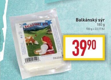 Balkánský sýr Mlékárna Polná