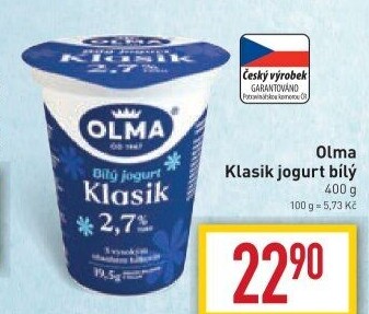 Bílý jogurt Klasik Olma