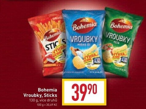 Chipsy Vroubky Bohemia Chips
