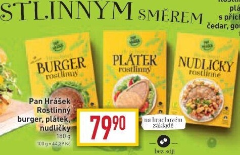 Hrachový burger Pan Hrášek Emco