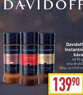 Instantní kávy Davidoff