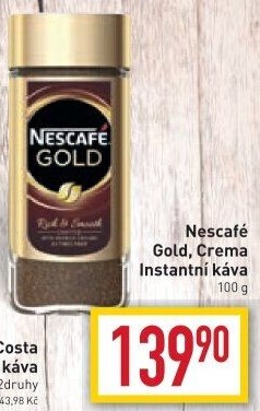 Instantní kávy Nescafé Gold