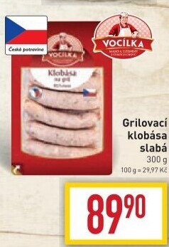 Klobása na gril Vocílka