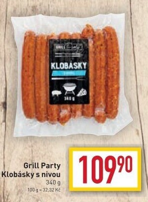 Klobása s nivou Grill Party