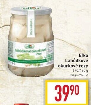 Lahůdkové okurkové řezy Efko