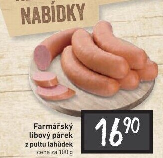 Párky farmářské libové