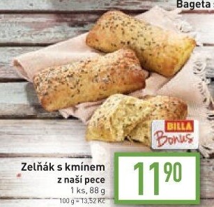 Pečivo zelňák s kmínem