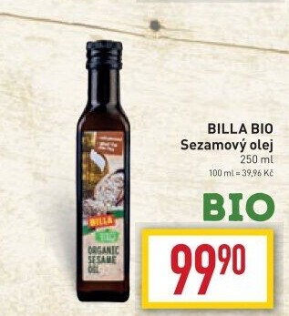Sezamový olej Bio Billa