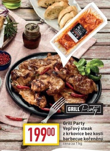 Vepřová krkovice marinovaná steak Grill Party