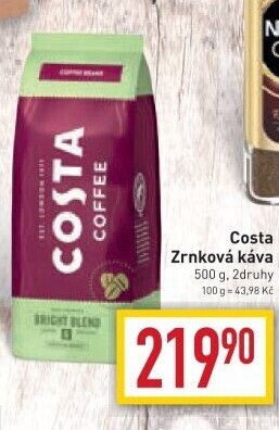 Zrnkové kávy Costa Coffee