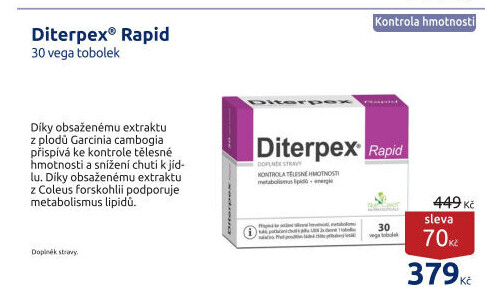 Doplněk stravy Diterpex Rapid