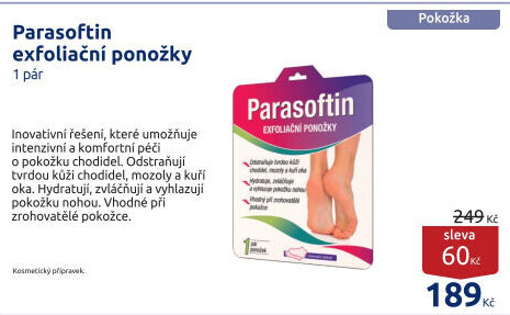 Exfoliační ponožky Parasoftin