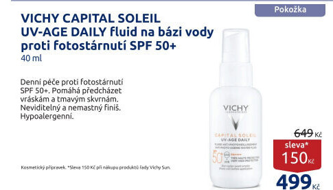 Fluid proti fotostárnutí SPF 50+ Capital Soleil Vichy