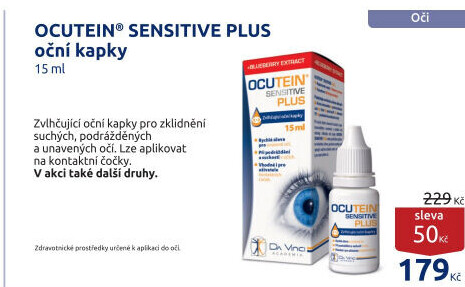 Kapky oční Ocutein Sensitive Plus