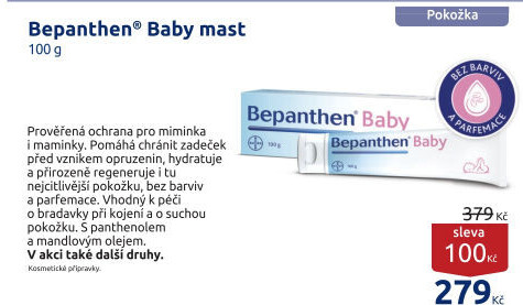 Mast proti opruzeninám Baby Bepanthen