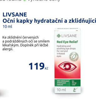 Oční kapky zklidňující Livsane