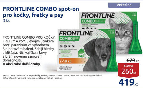Pipety antiparazitní pro psy Combo Frontline
