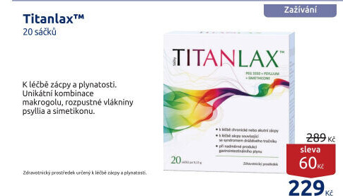 Přípravek proti zacpě Titanlax