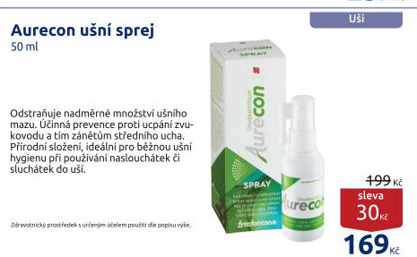 Sprej ušní Aurecon