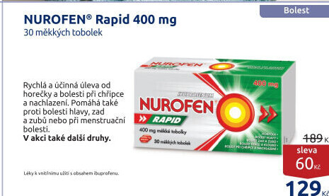 Tablety proti bolesti Nurofen Rapid