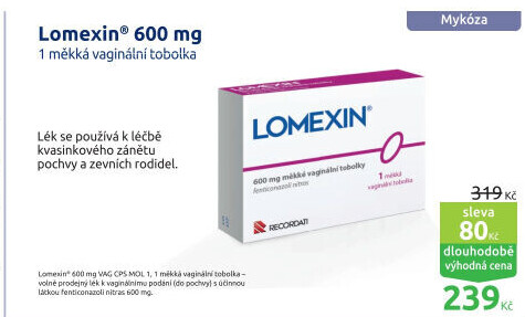 Tobolka vaginální Lomexin