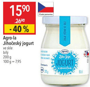 Bílý jogurt jihočeský Agro-La