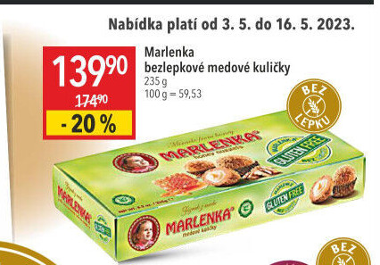 Kuličky bez lepku Marlenka