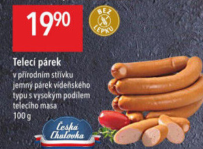 Párky s telecím masem Globus