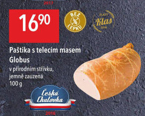 Paštika s telecím masem Játrovka Globus
