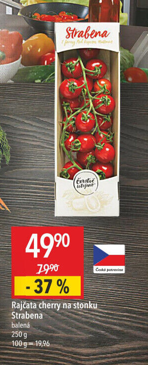 Rajčata cherry keříková Čerstvě utrženo