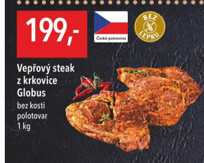 Vepřová krkovice steak Globus