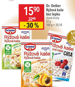 Kaše rýžová bez lepku Dr. Oetker