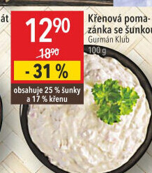 Křenová pomazánka se šunkou