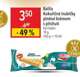 Kukuřičné trubičky bez lepku Balila