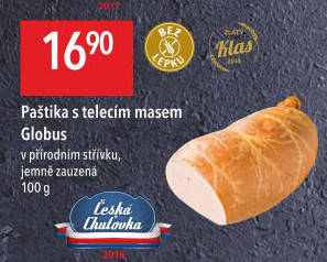 Paštika s telecím masem Játrovka Globus