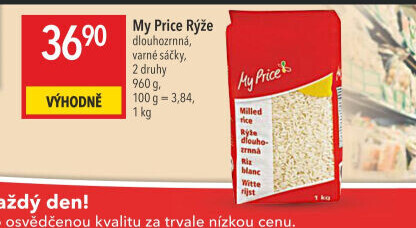 Rýže dlouhozrnná My Price