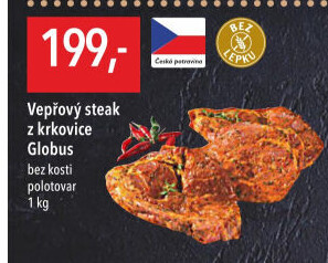 Vepřová krkovice steak Globus