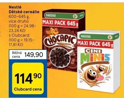 Cereálie Nestlé
