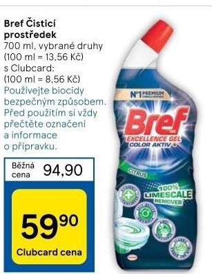 Čistič WC gelový Bref