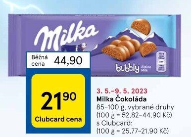 Čokoláda Milka