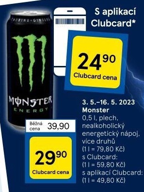 Energetický nápoj Monster Energy
