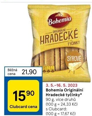 Hradecké tyčinky Bohemia