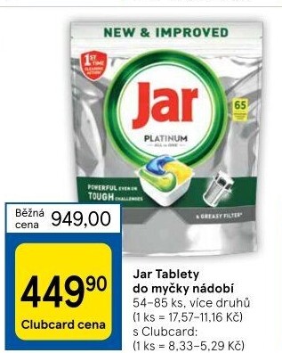 Kapsle do myčky Jar