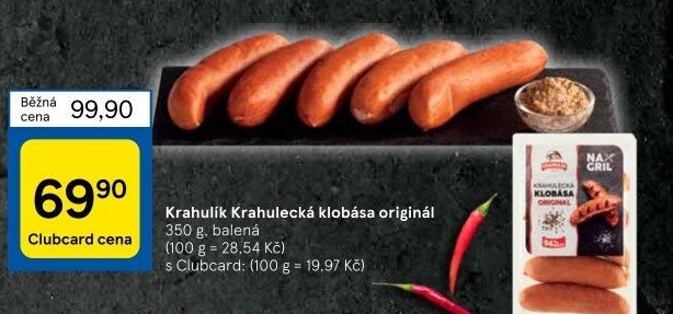 Klobása Krahulecká na gril Krahulík