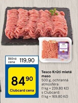 Krůtí mleté maso Tesco