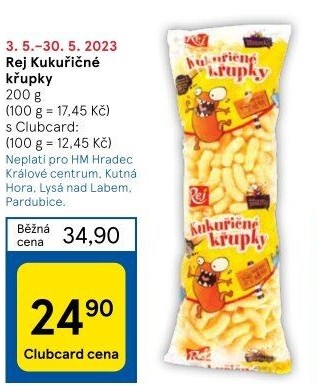 Kukuřičné křupky Rej
