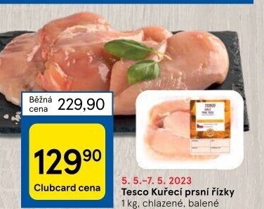 Kuřecí prsní řízky Tesco