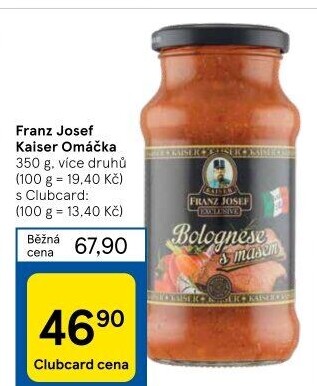 Omáčky na těstoviny Exclusive Franz Josef Kaiser