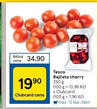 Rajčata cherry Tesco