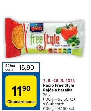 Rýžové chlebíčky Free Style Racio